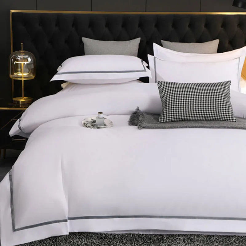 DecorBites™ Brushed Hotel Style Bedding Sets - Solid Color Duvet Set, Skin Friendly, Single Double