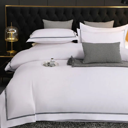DecorBites™ Brushed Hotel Style Bedding Sets - Solid Color Duvet Set, Skin Friendly, Single Double