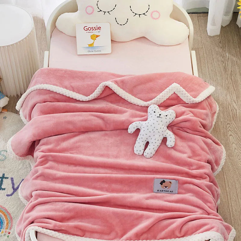 Manta de Siesta de Franela Decorbites™ para Niños - Cubierta Ligera y Acogedora para Cama Individual