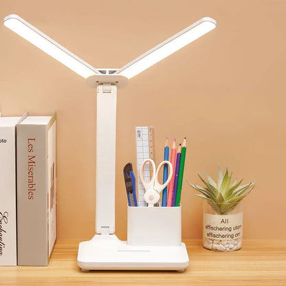 DecorBites™ LED Desk Lamp: Stepless Dimming, Multi-function Night Light, Bedroom Reading Light