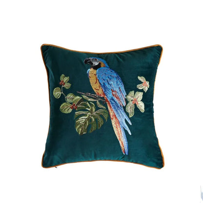 DecorBites™ Leopard Embroidered Decorative Pillowcase