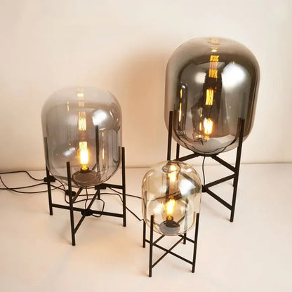 Lámpara de pie LED con bola de cristal DecorBites™ - Diseño escandinavo posmoderno