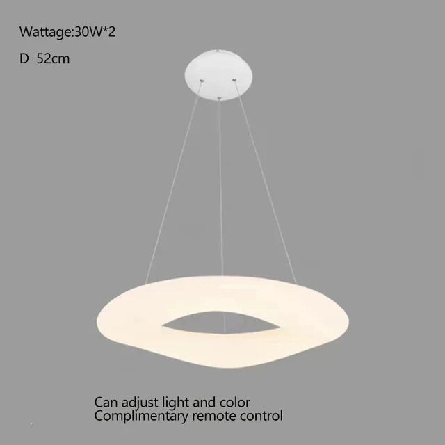 DecorBites™ Cloud LED Pendant Light for Home Office Decor - Creative Circular Hanging Lamp