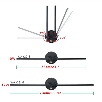 DecorBites™ Double Arm Adjustable LED Wall Light for Living Room and Bedroom