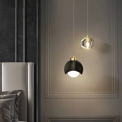 DecorBites™ Crystal Round Chandelier: Luxury Modern Nordic Master Bedroom Pendant Lamp