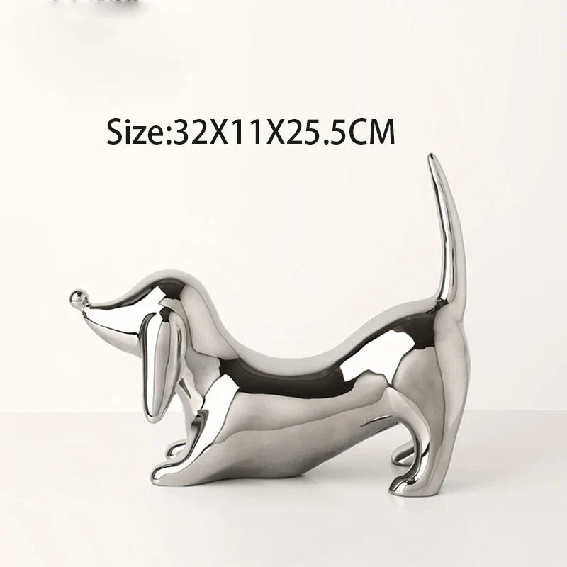 DecorBites™ Doberman Ceramic Art Statue | Nordic Luxury Home Decor Ornaments