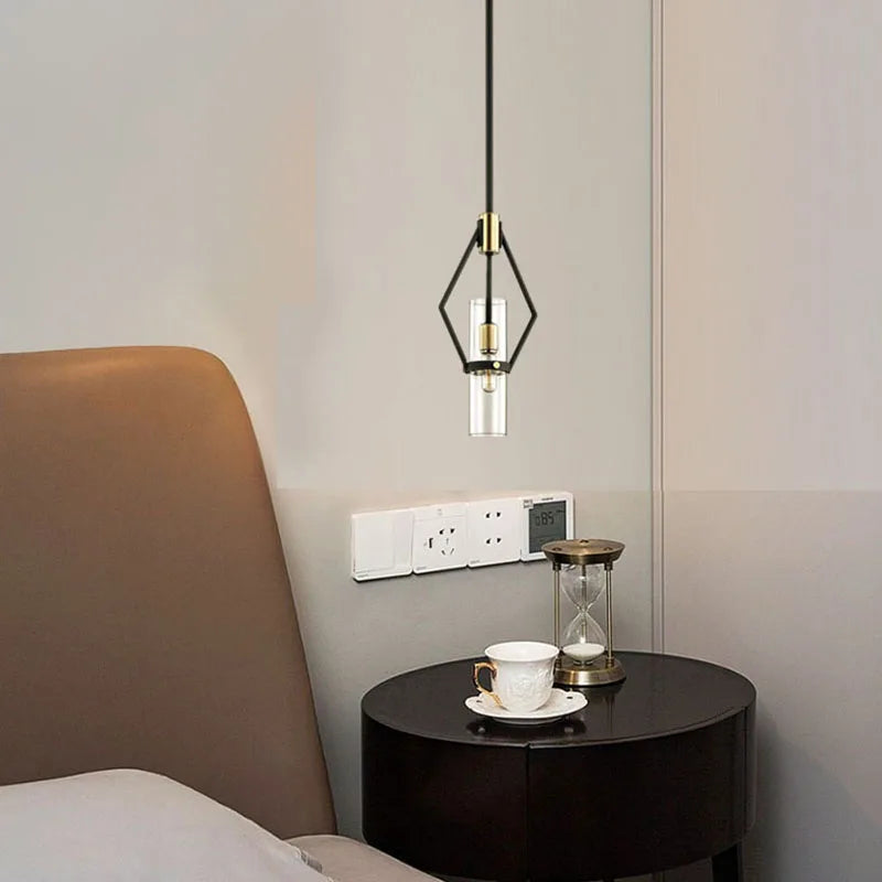 DecorBites™ Clear Glass E27 Bulb Pendant Lights for Dining Room, Kitchen, Bedroom