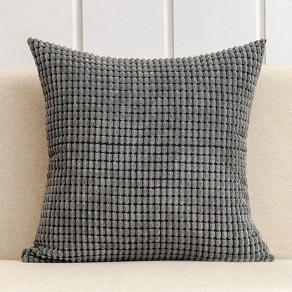 Decorbites™ Kordflanell Maiskorn-Muster Kissenbezug Einheitsfarbe Dekokissen-Hülle 40/45/50/55/60 cm