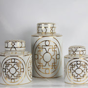 Decorbites™ Goldkorn-Keramik-Zylinder-Speichergefäß Vintage-Vase Taschentuchbox Ornamente