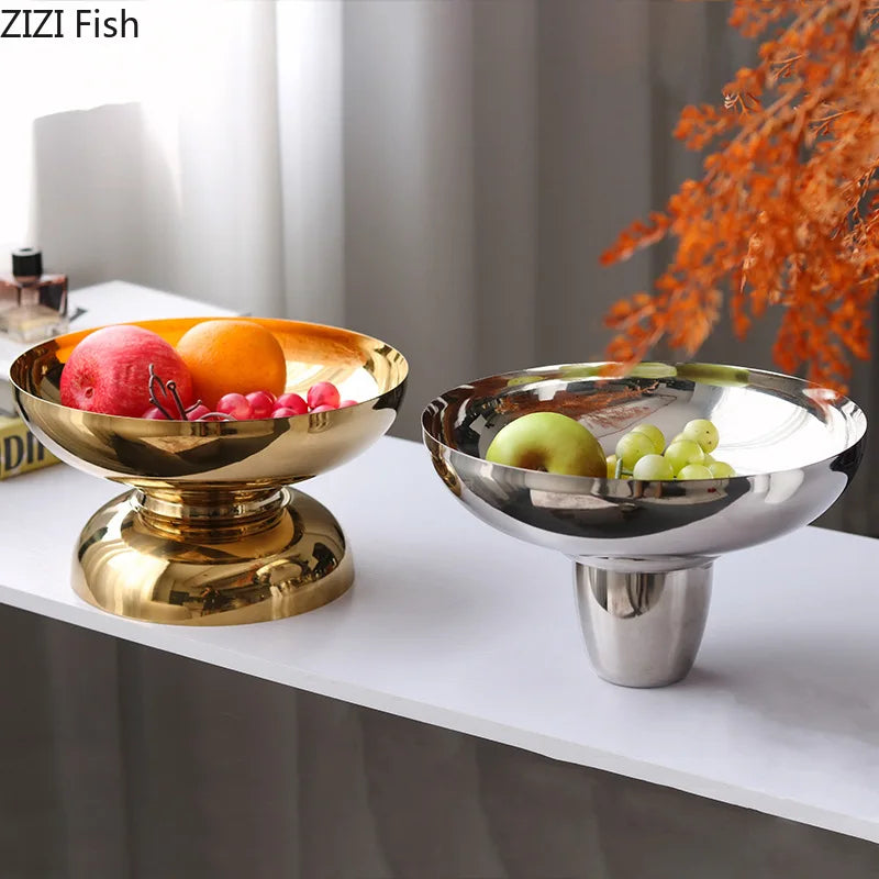 DecorBites™ High-Legged Fruit Bowl Tray for Living Room Coffee Table & Snacks