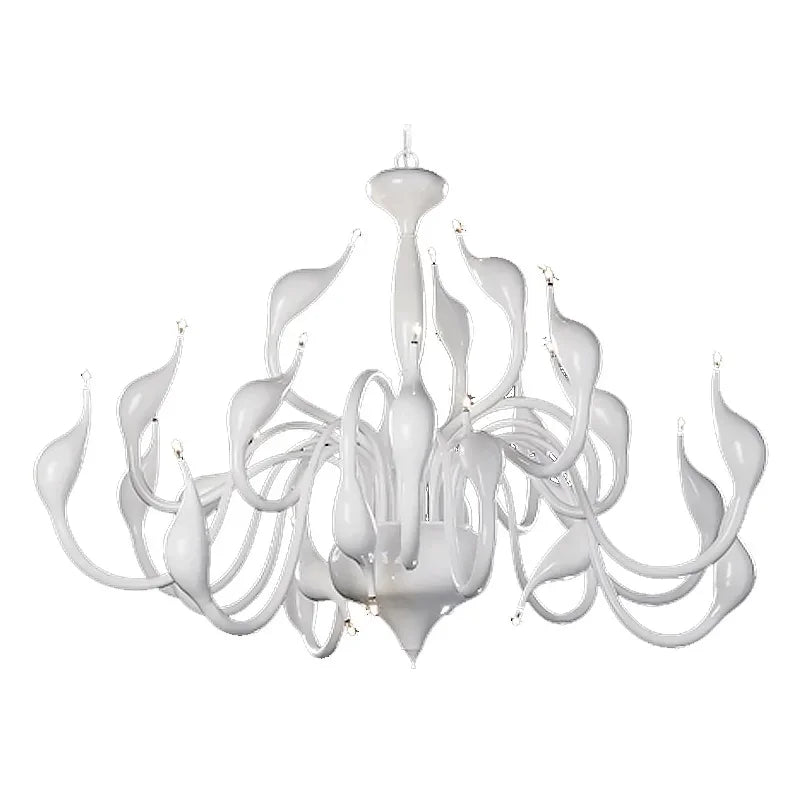 DecorBites™ Iron Swan Pendant Chandelier for Restaurant Living Room Bedroom with LED G4 Candle