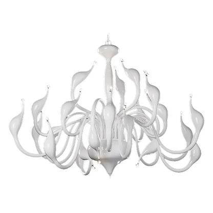 DecorBites™ Iron Swan Pendant Chandelier for Restaurant Living Room Bedroom with LED G4 Candle