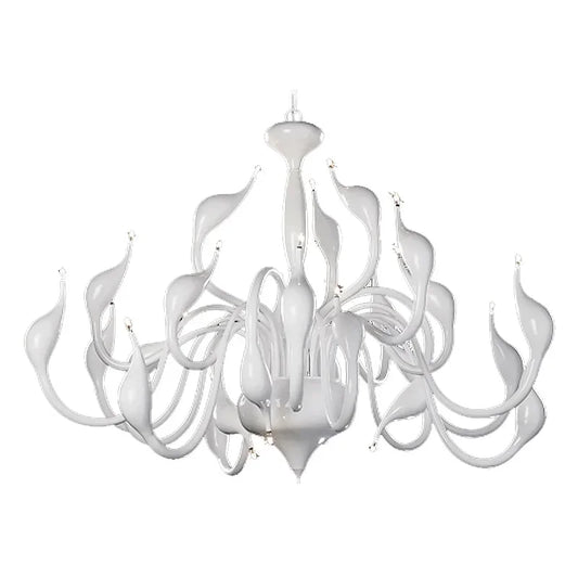DecorBites™ Iron Swan Pendant Chandelier for Restaurant Living Room Bedroom with LED G4 Candle