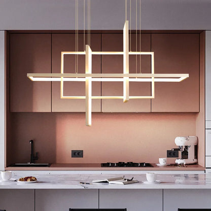 DecorBites™ LED Rectangle Pendant Lights for Dining Room and Kitchen