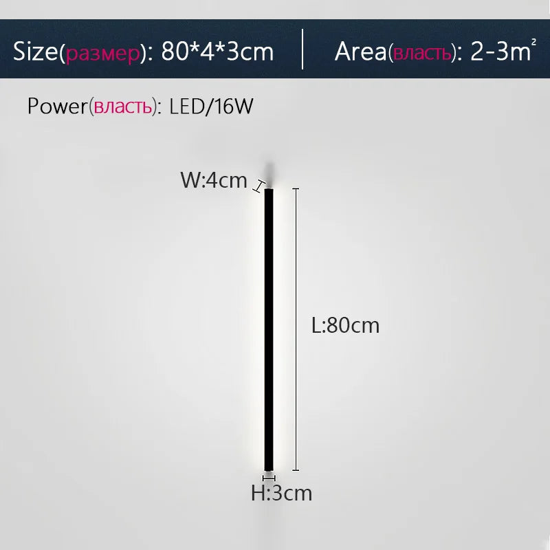 DecorBites™ Elegant Black LED Wall Lamp for Bedroom, Living Room, Aisle, Sofa, & Ceiling