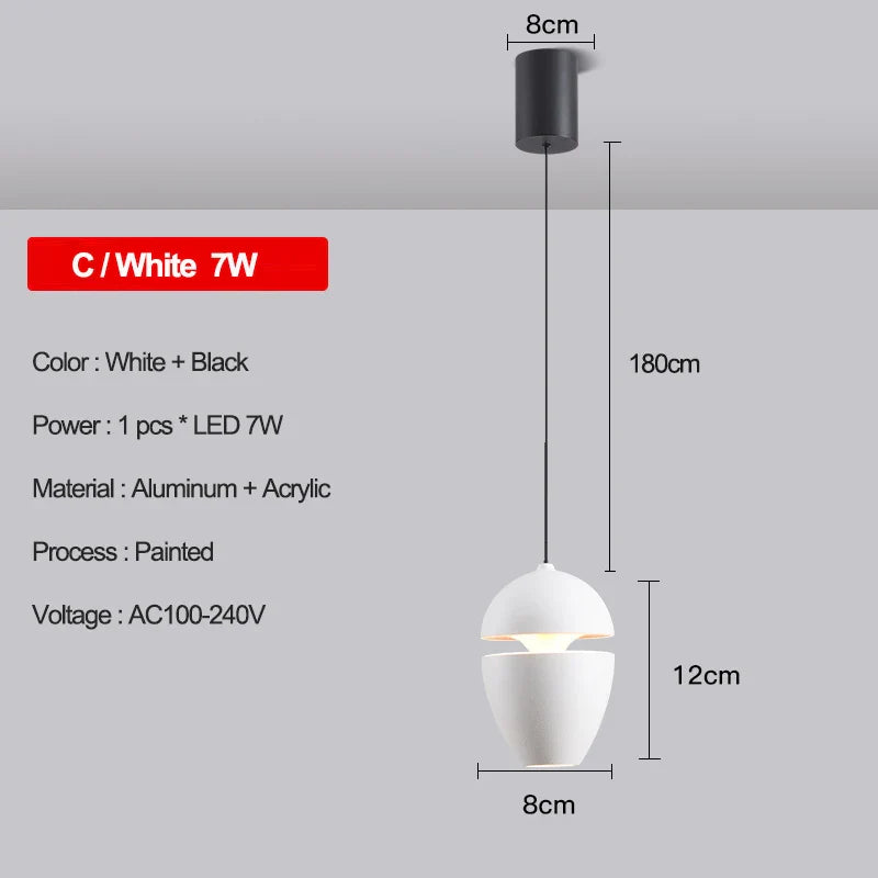 DecorBites™ LED Pendant Lights: Modern Chandeliers for Bedroom, Kitchen, and Bathroom