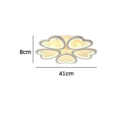 ثريا سقف LED أكريليكية من DecorBites™ مزودة بخمسة مصابيح لغرفة المعيشة الحديثة وغرفة النوم