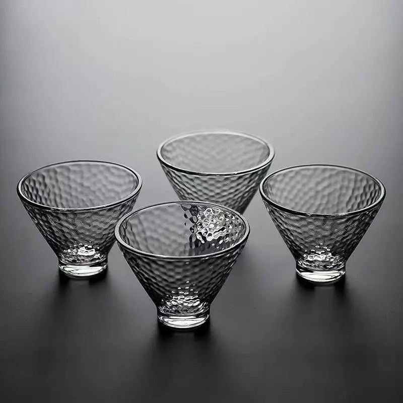 Decorbites™ Japanisches Teetassen-Set aus niedlichen hitzebeständigen Glasbechern und Teetassen