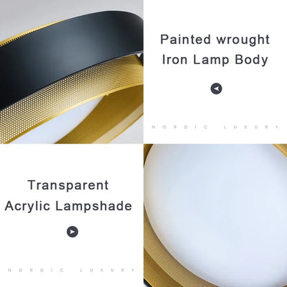 DecorBites™ 31W LED Ceiling Lamp: Modern Lighting for Home, Office, or Study