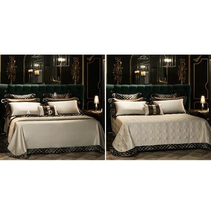 Juego de cama DecorBites™ 200S de algodón egipcio bordado - Tamaño Queen/King