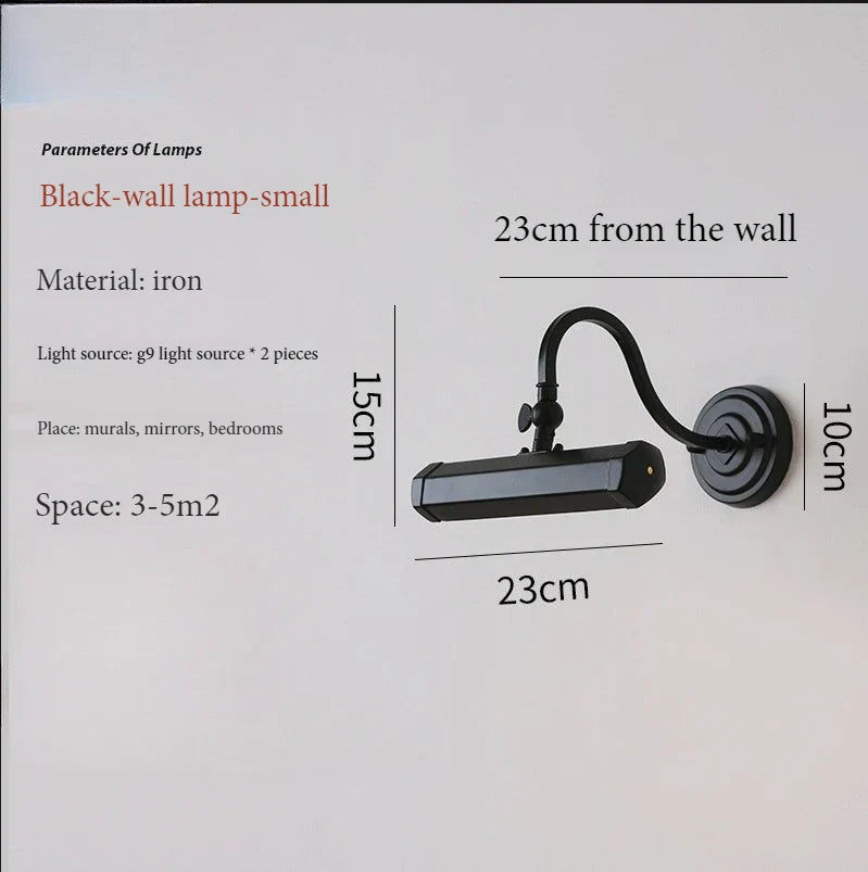 DecorBites™ Gold Mirror Headlight Wall Light - Modern Bedroom Reading Lamp Art Deco