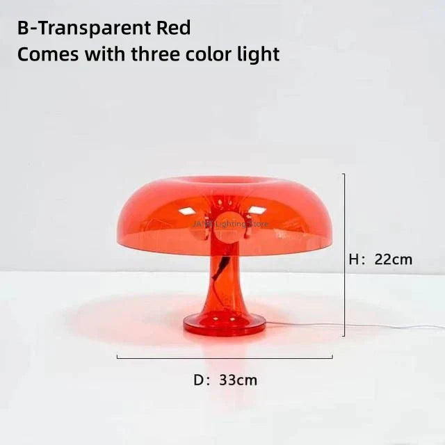 DecorBites™ Designer LED Mushroom Table Lamp for Modern Minimalist Decor Lighting in Bedroom & Living Room