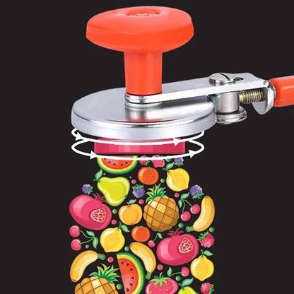 DecorBites™ Glass Can Sealer Crimper Seaming Machine for 87mm Jars