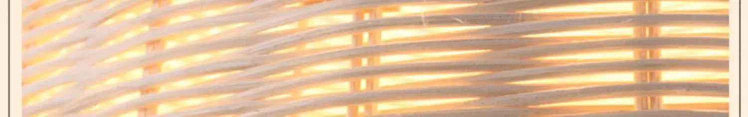 DecorBites™ Hand-Knit Bamboo Pendant Ceiling Light