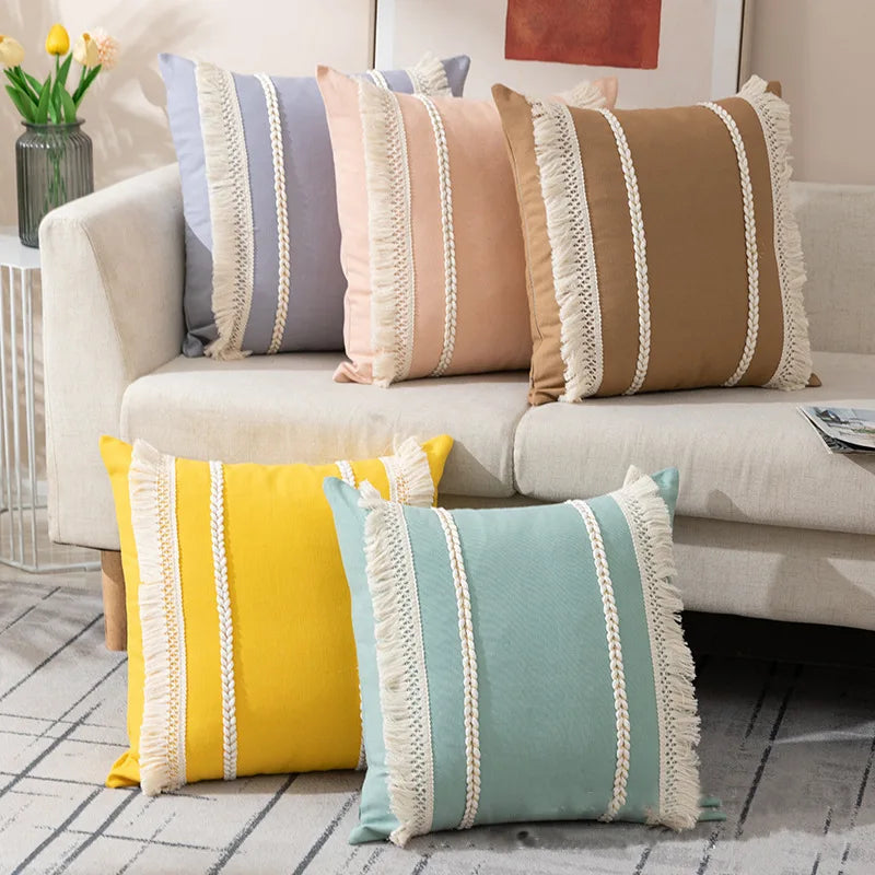 DecorBites™ Bohemia Tassel Cushion Cover - 45x45cm/30x50cm