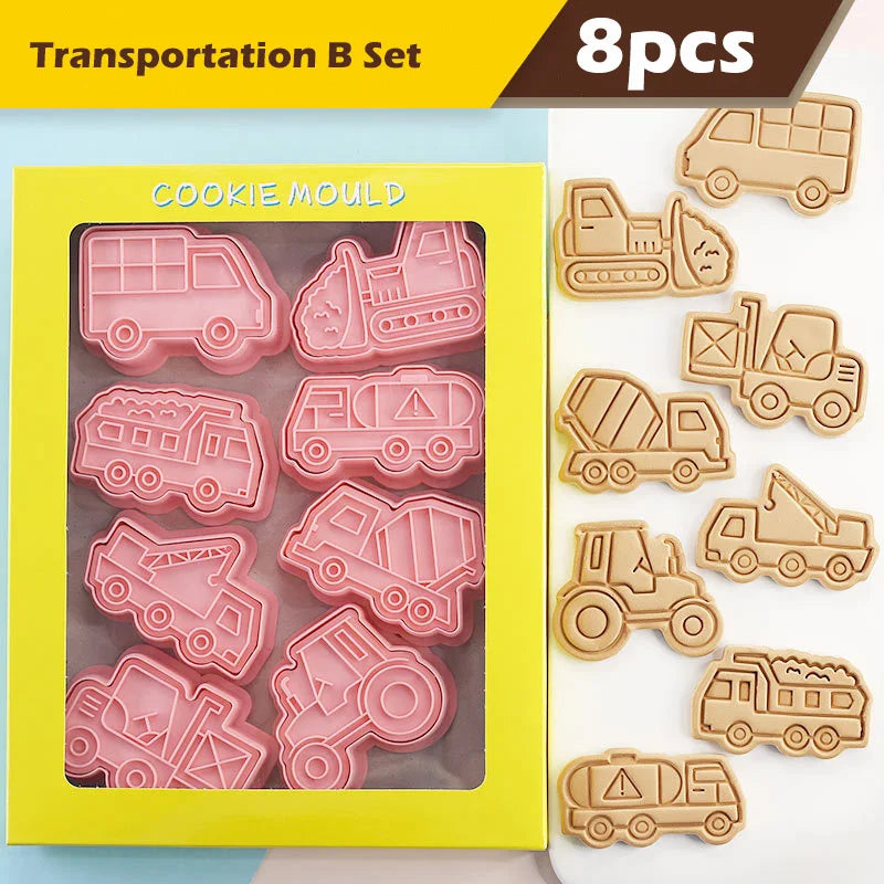 DecorBites™ Engineering Truck Cookie Cutters Set