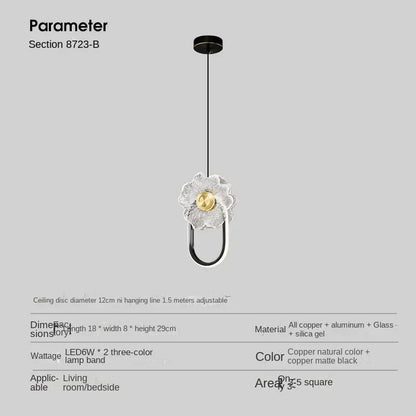 "Lámpara de pared de cristal LED DecorBites™: Decoración moderna para el hogar, ideal para dormitorio, sala de estar o pasillo"