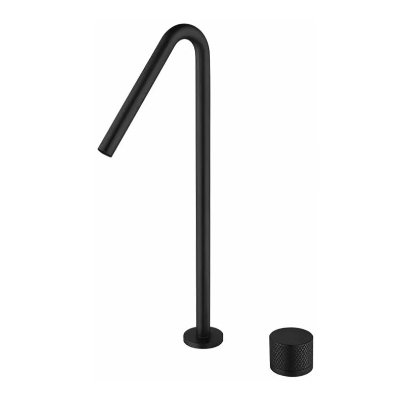 DecorBites™ Brushed Black Basin Faucet with Rotating Two-Hole Sink Tap - Widespread Bathroom Tap