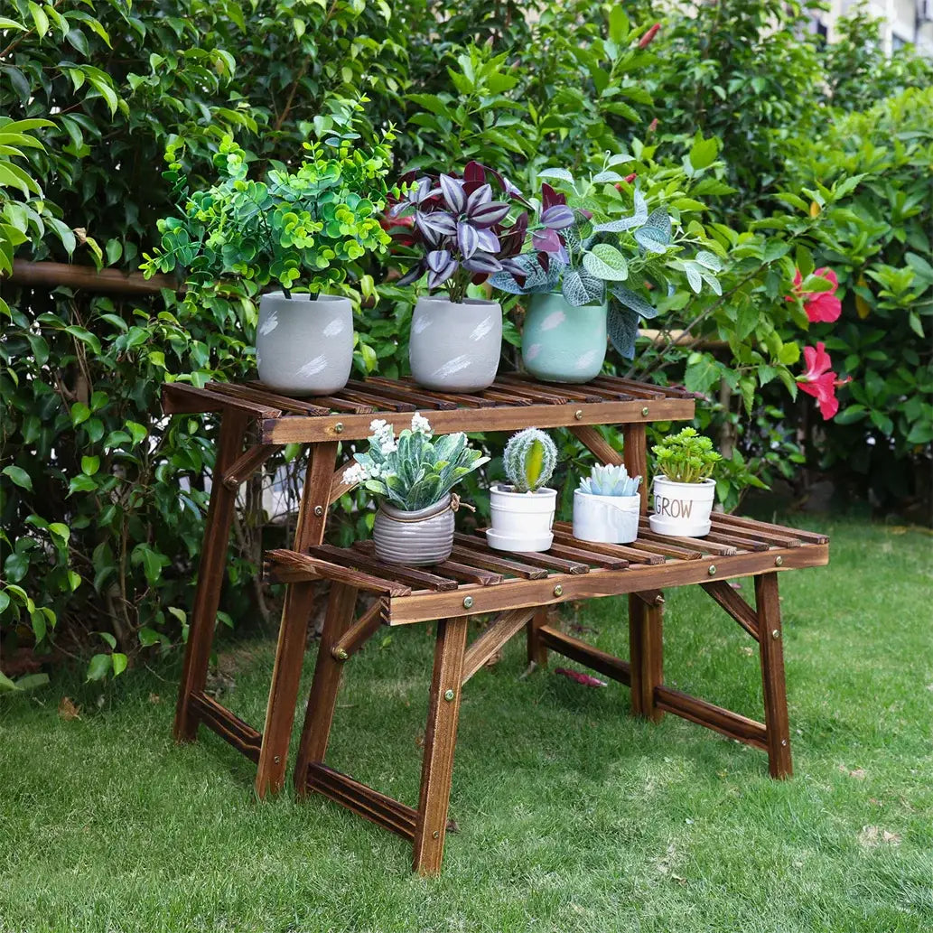 Soporte de plantas de madera de 3 niveles Decorbites™
