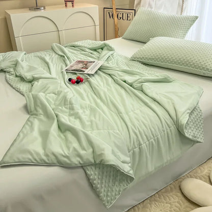 بطانية تدليك تبريد DecorBites™ للمنزل، لحاف سرير مزدوج مفرد