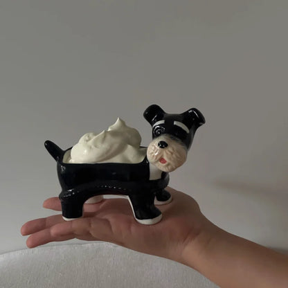 DecorBites™ Cartoon Puppy Schnauzer Ceramic Storage Tray Home Decoration