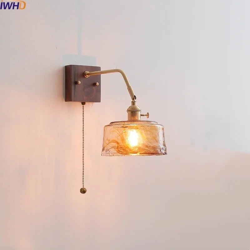 DecorBites™ LED Wall Sconce Pull Chain Switch Modern Style Light Fixtures