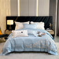 Decobites Luxury Embroidery Wedding Cotton Bedding Set