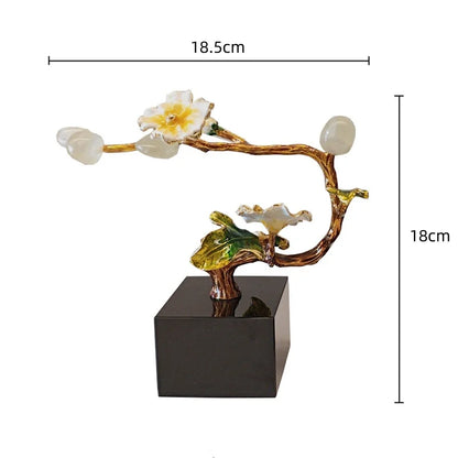 DecorBites™ Golden Tree Plum Blossom Crystal Handicraft Décor for Home Settings
