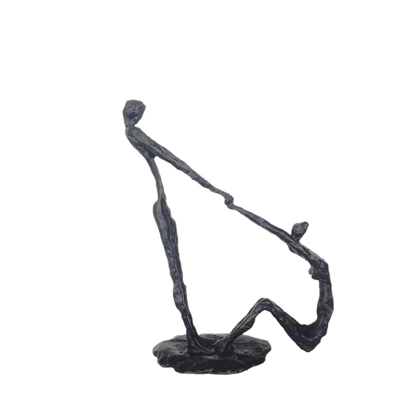 DecorBites™ Hand in Hand Dance Sculpture - Metal Abstract Figurine for Room Decoration