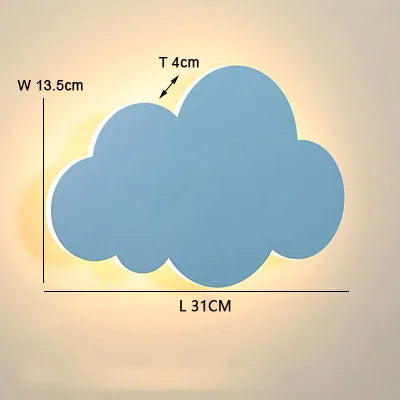 DecorBites™ Cloud Wall Light: Modern Nordic LED Bedside Lamp for Children's Room