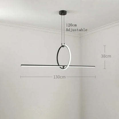 Lámpara de araña geométrica DecorBites™: Lámparas colgantes modernas de estilo industrial escandinavo