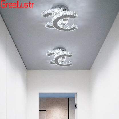 DecorBites™ Crystal LED Ceiling Lamps Modern Chandeliers for Home Room Decor