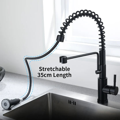 DecorBites™ Brush Nickel Sensor Kitchen Faucet | Stainless Steel Smart Induction Tap with Touch Control