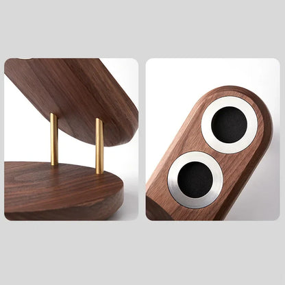 DecorBites™ Hair Dryer Holder for Dyson Supersonic - Walnut Beech Wood Bathroom Rack