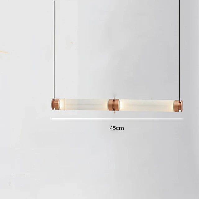 Lámpara de techo colgante LED DecorBites™ Luna de tubo de vidrio para cocina, comedor o escalera