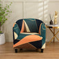 Decobites Printed Tub Chair Cover - Armchair Slipcover for Club Sofa