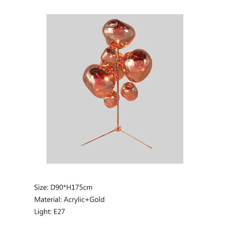 DecorBites™ LED Lava Floor Lamp Nordic Minimalist Indoor Lighting Room Bedroom Standing Light