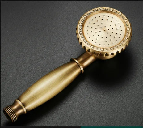 رأس دش يدوي بتصميم عتيق من DecorBites™ | فوهة مطر عالية الضغط لتوفير المياه