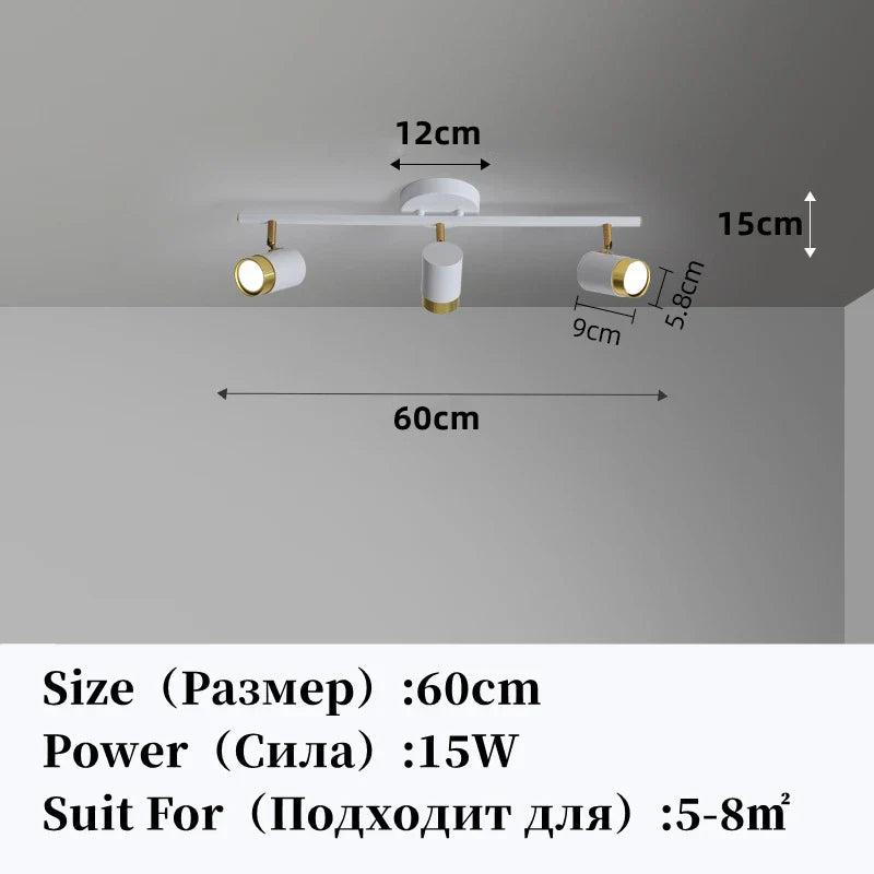 DecorBites™ LED Chandelier with Spotlights for Living Room Bedroom Ceiling Decor
