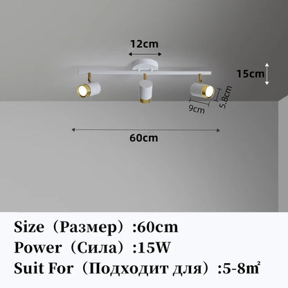 DecorBites™ LED Chandelier with Spotlights for Living Room Bedroom Ceiling Decor